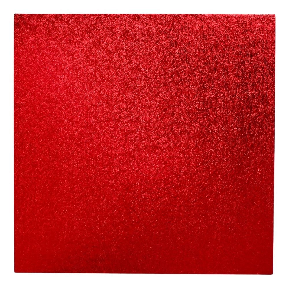The Cake Decorating Co. Red Square Drum Cake Board