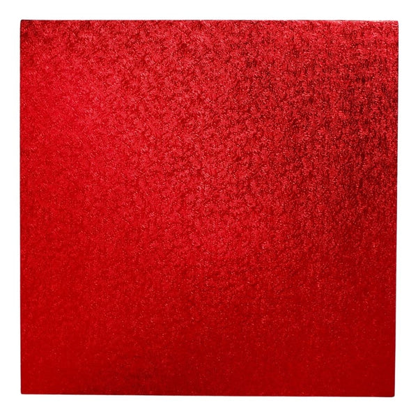 The Cake Decorating Co. Red Square Drum Cake Board
