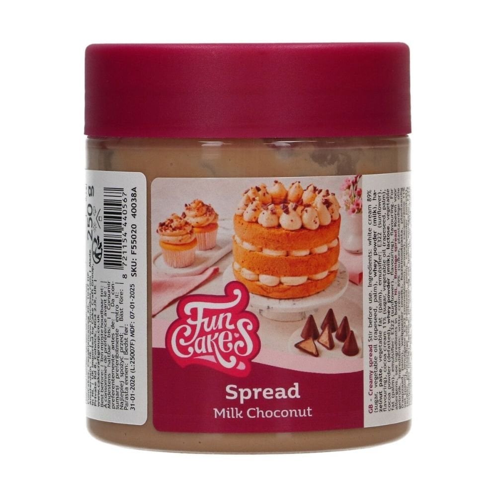 FunCakes Milk Choconut Spread 250g