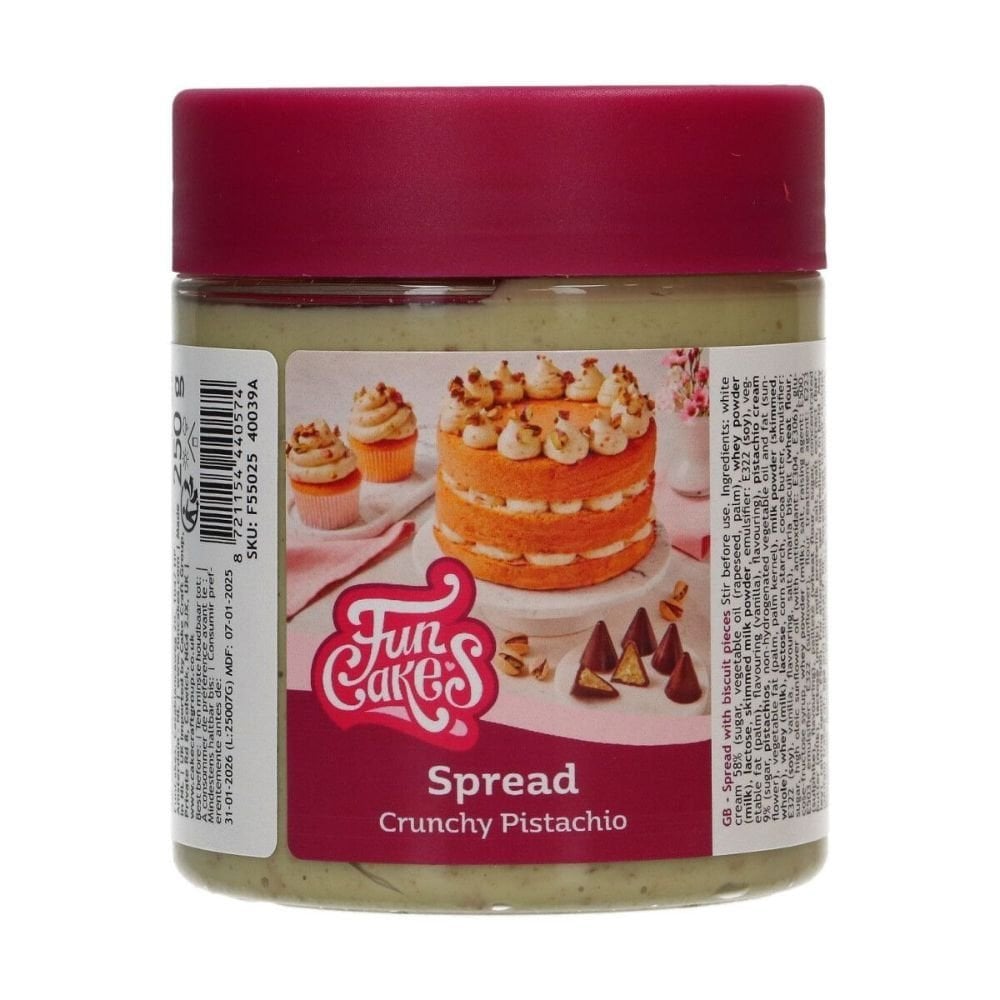 FunCakes LOW DATE - Crunchy Pistachio - Spread 250g - FunCakes [MARCH 2026]
