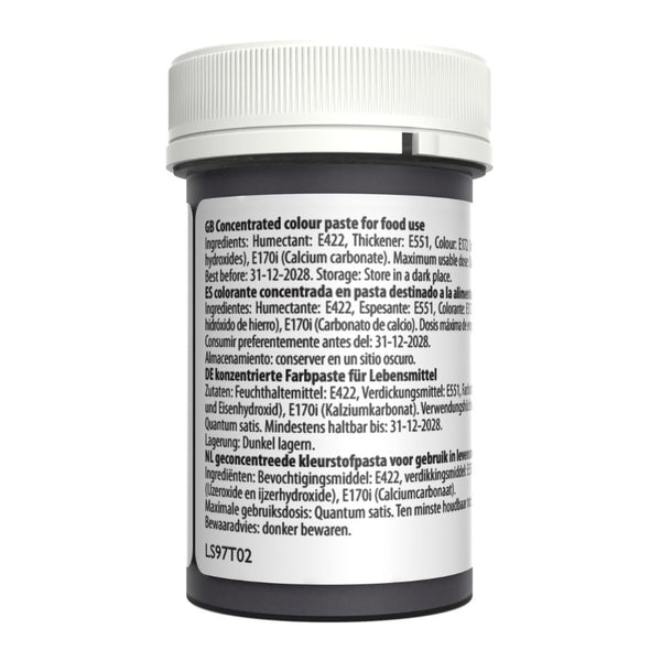 Sugarflair Antique Silver Satin Paste Food Colour 25g