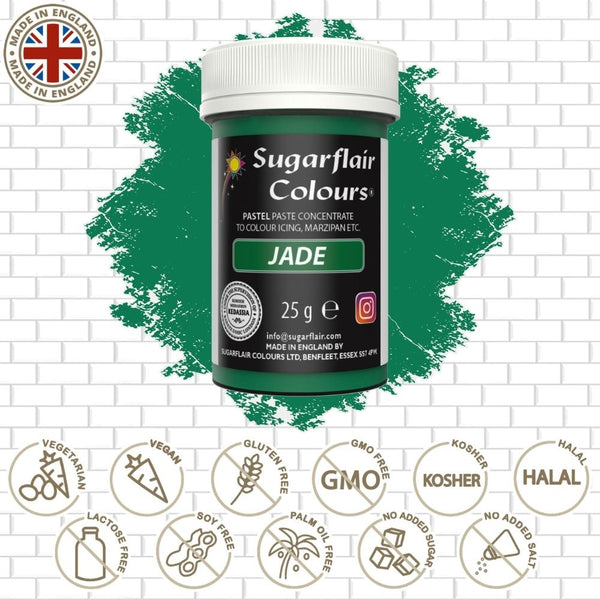 Sugarflair Jade Green - Pastel Paste Colouring 25g