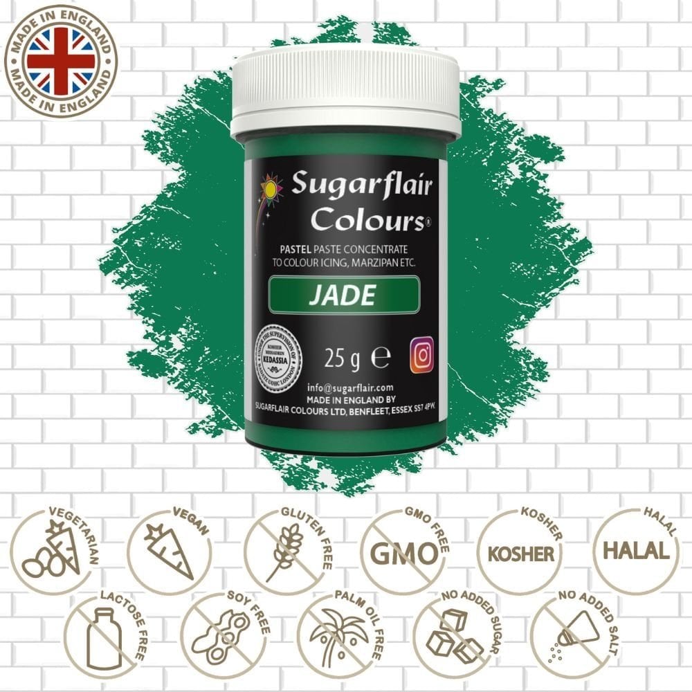 Sugarflair Jade Green - Pastel Paste Colouring 25g