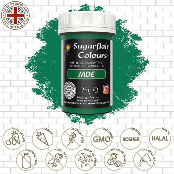 Sugarflair Jade Green - Pastel Paste Colouring 25g