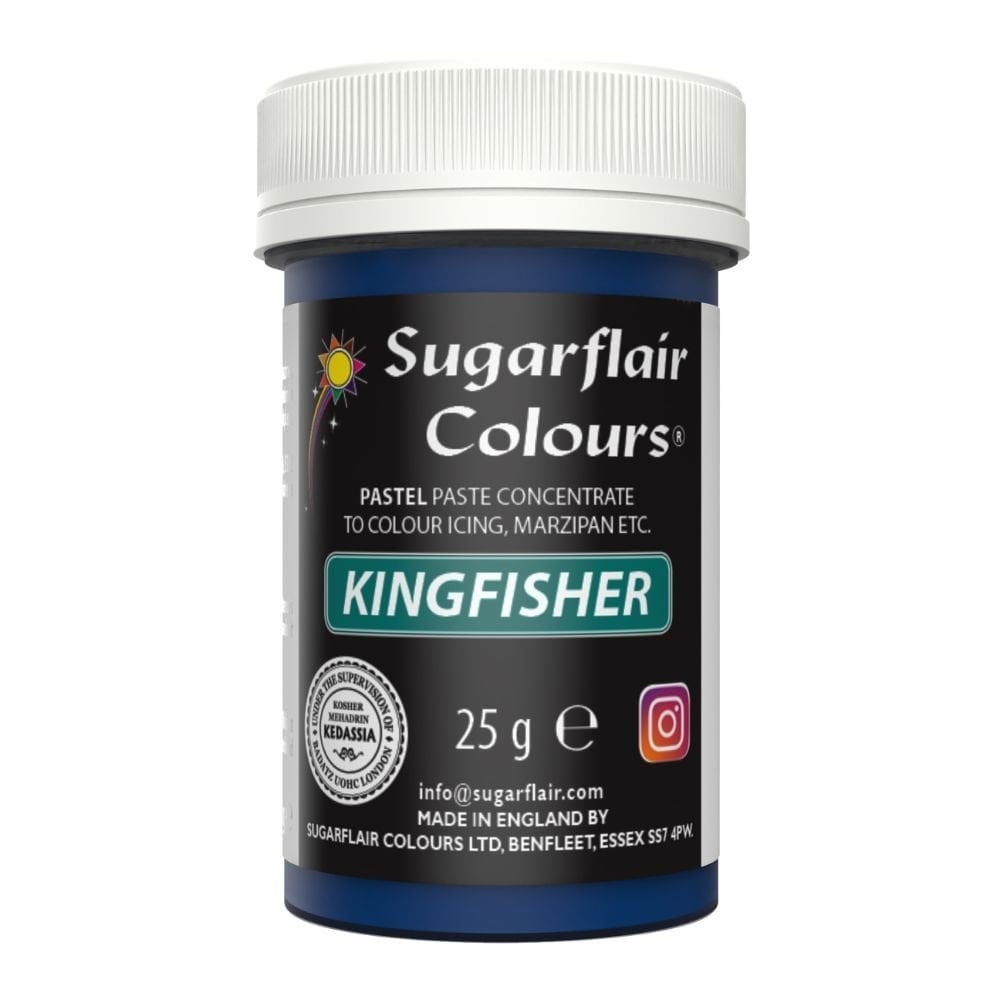 Sugarflair Kingfisher Blue - Pastel Paste Colouring 25g