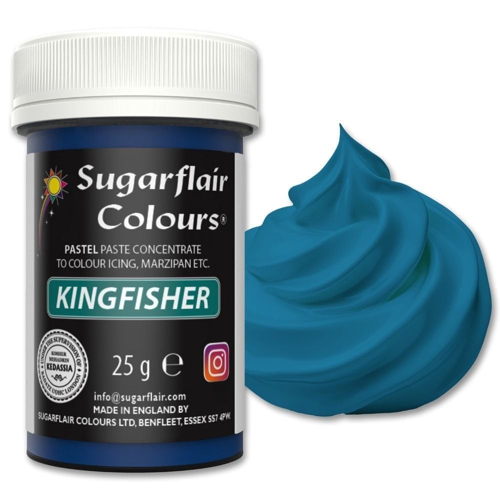 Sugarflair Kingfisher Blue - Pastel Paste Colouring 25g