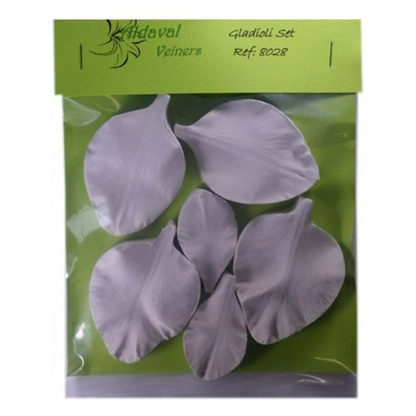 Aldaval Veiners Gladioli Petal Silicone Veiner Set Of 6 (8028)
