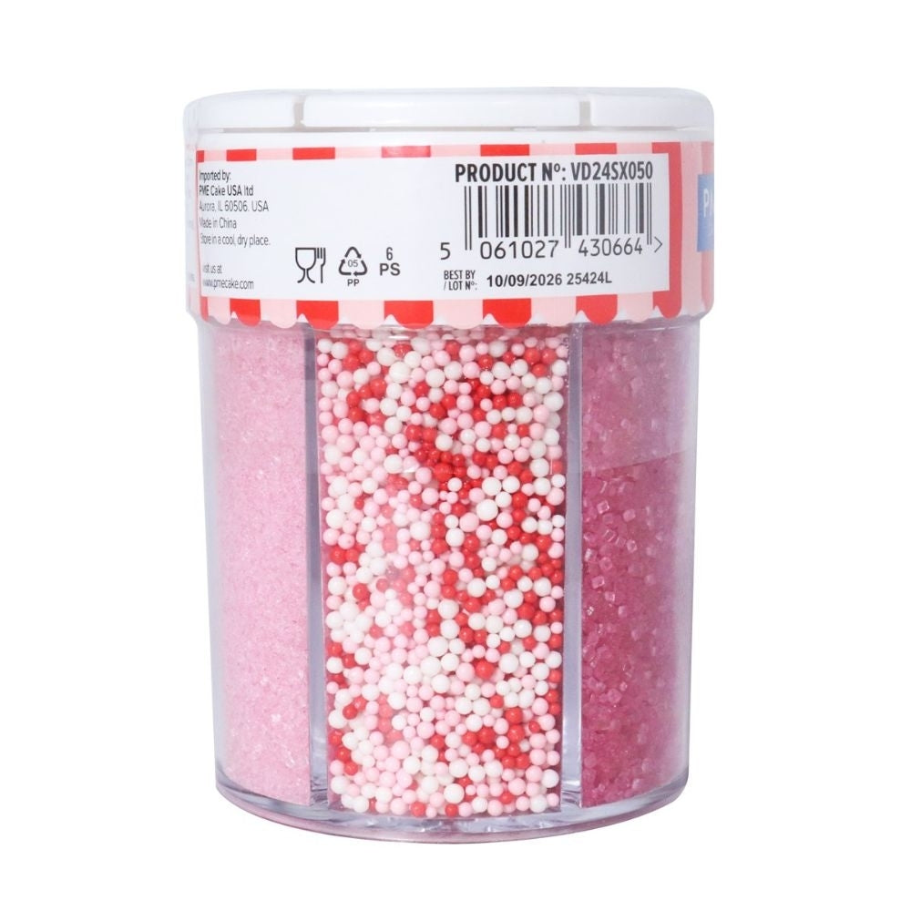 PME Sweet Love 6-in-1 Valentines Sprinkle Set 196g