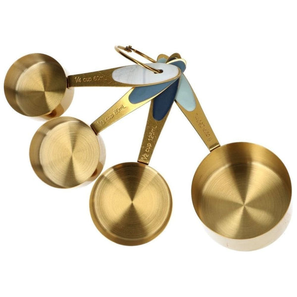 Wilton Gold Metal Measuring Cups Set Of 4