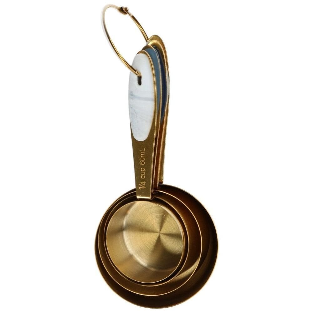 Wilton Gold Metal Measuring Cups Set Of 4