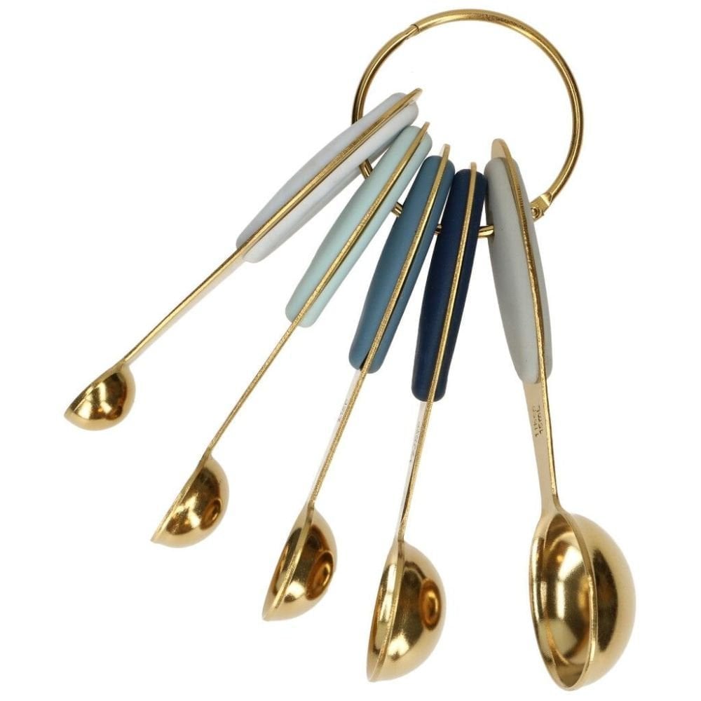 Wilton Gold Metal Measuring Spoons Set Of 5