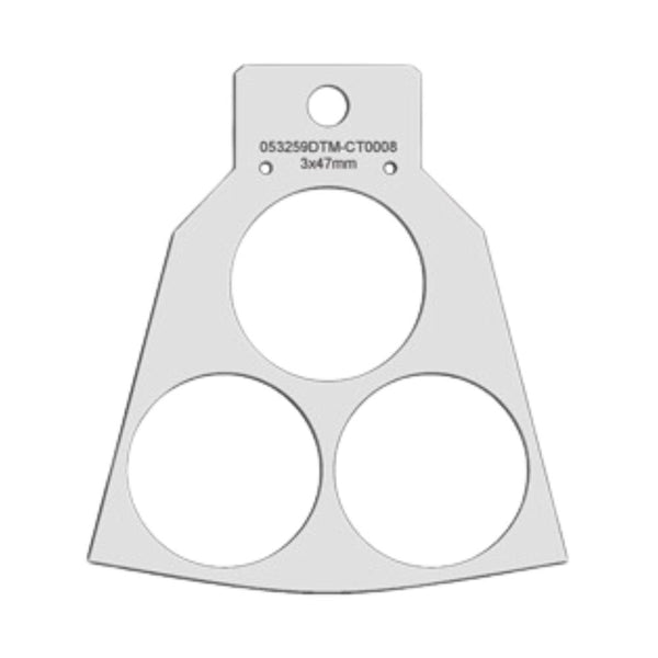 Eddie 47mm 3 Hole Set Of 12 Carousel Trays For Eddie Edible Ink Printer