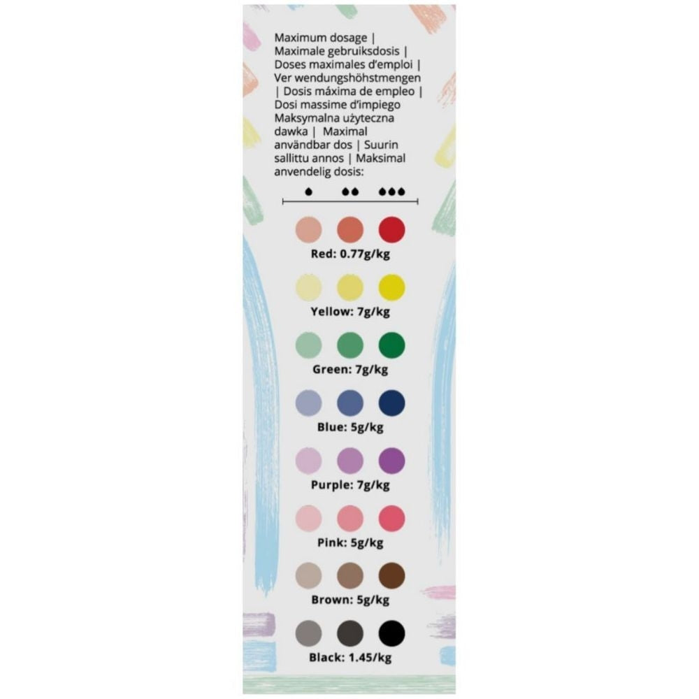 Sugarflair Mixed Colour Essential Paste Set Of 8 x 25g