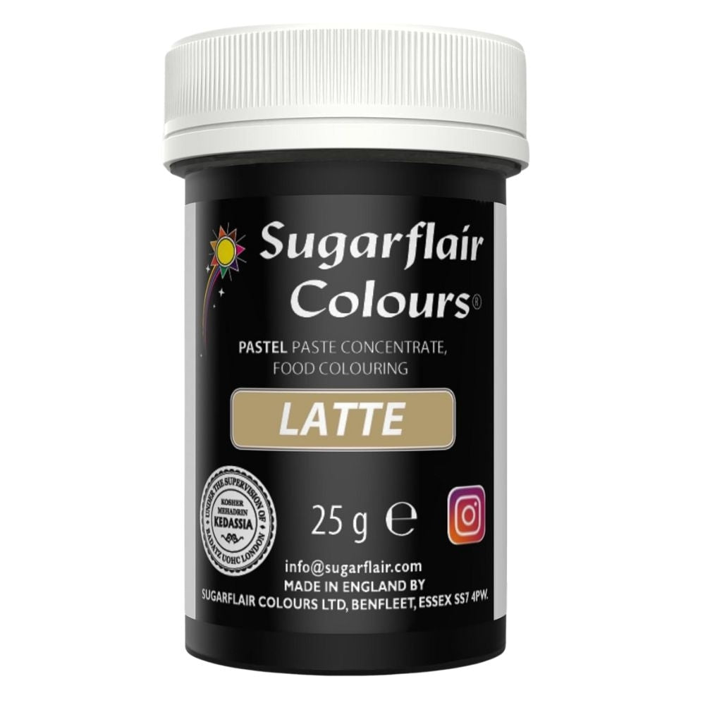 Sugarflair Latte - Pastel Paste Concentrate Colouring 25g