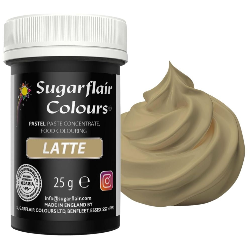 Sugarflair Latte - Pastel Paste Concentrate Colouring 25g
