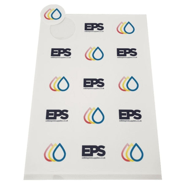 Edible Print Supplies Limited 2" Easy Peel Pre-Cut Round Edible Icing Sheets
