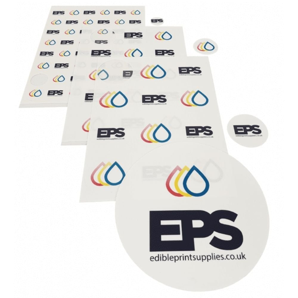 Edible Print Supplies Limited 2" Easy Peel Pre-Cut Round Edible Icing Sheets