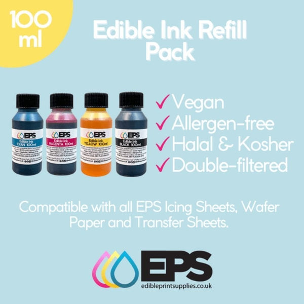 Edible Print Supplies Limited 100ml Edible Ink Refill Pack