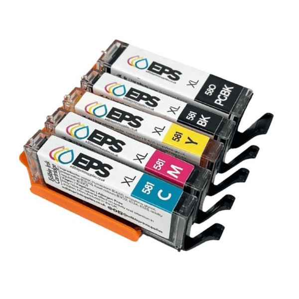 Edible Print Supplies Limited Pre-Filled Edible Ink Cartridges (Set Of 5) For Canon TS705 / TS6350 Printers