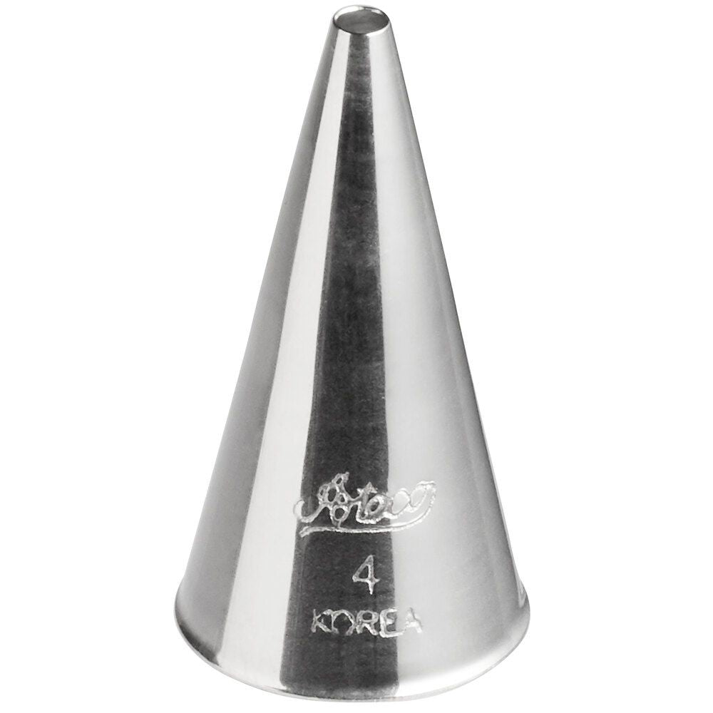 Ateco No.04 Plain Round Medium Fine Line Writing Metal Piping Nozzle