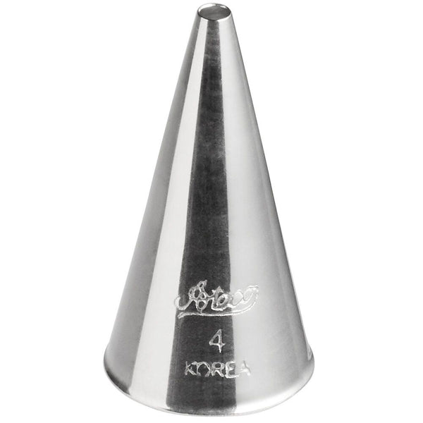 Ateco No.04 Plain Round Medium Fine Line Writing Metal Piping Nozzle