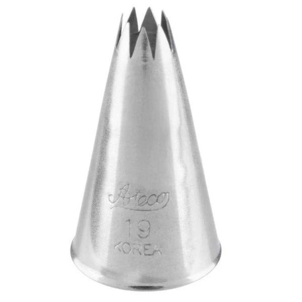 Ateco No.19 8 Point Open Star Metal Piping Nozzle
