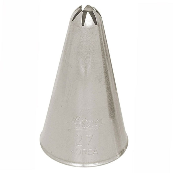Ateco No.27 7 Point Closed Star Metal Piping Nozzle
