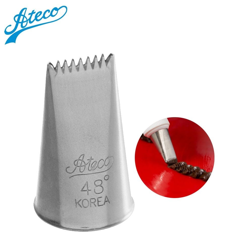 Ateco No.48 Ribbon Basketweave Metal Piping Nozzle