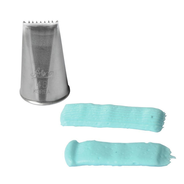 Ateco No.48 Ribbon Basketweave Metal Piping Nozzle