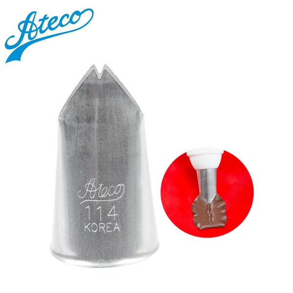 Ateco No.114 Special Large Leaf 16mm Metal Piping Nozzle