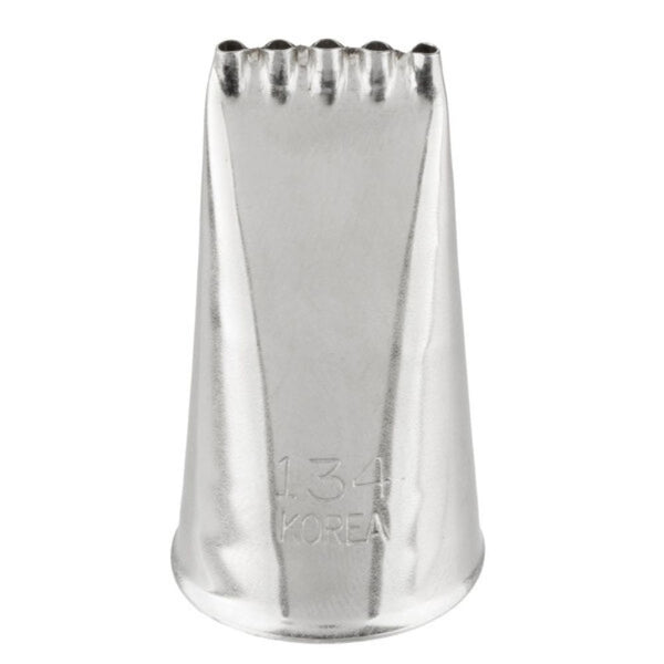 Ateco No.134 Large 5 Multi-Line Metal Piping Nozzle