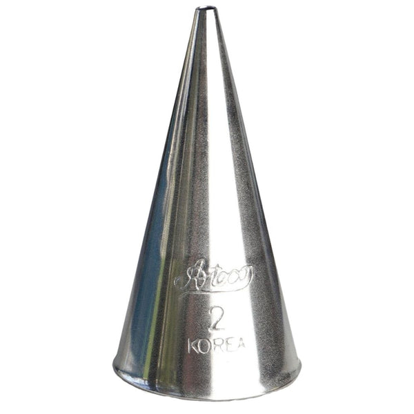 Ateco No.02 Plain Fine Line Writing Metal Piping Nozzle