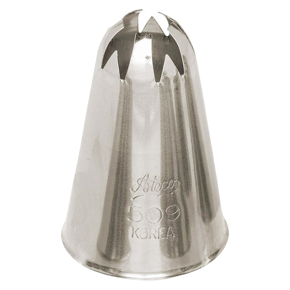 Ateco No.509 XL 1F Drop Flower Swirls Metal Piping Nozzle