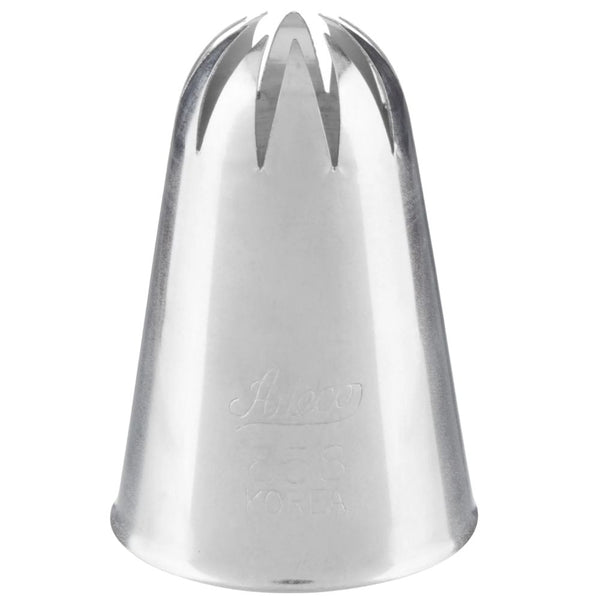 Ateco No.858 XL 1G Deep Cut Closed Swirl Star Metal Piping Nozzle