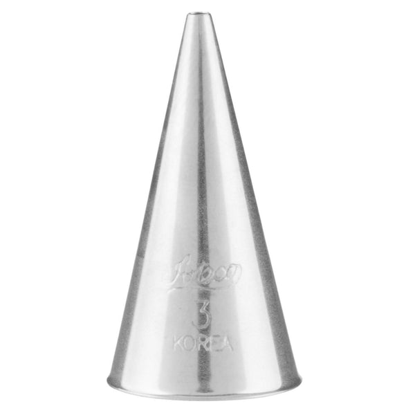 Ateco No.03 Plain Fine Line Writing Metal Piping Nozzle