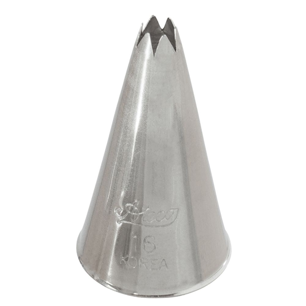 Ateco No.16 Small 6 Point Open Star Metal Piping Nozzle