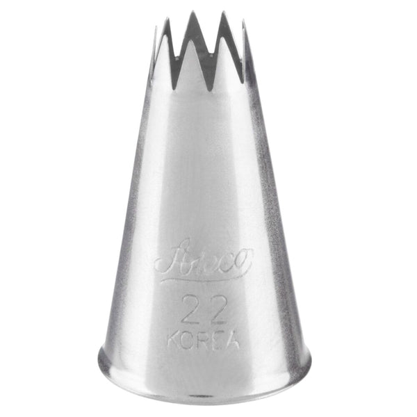Ateco No.22 9 Point Open Star Metal Piping Nozzle