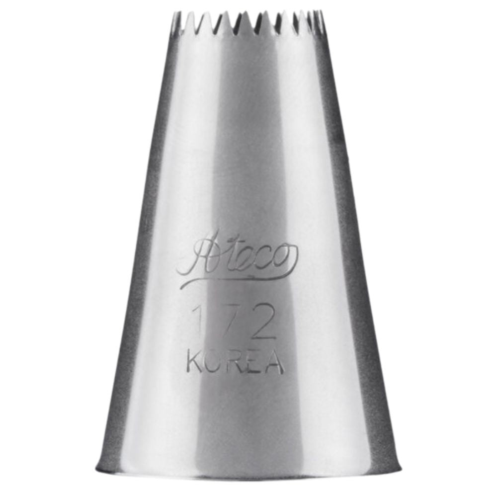 Ateco No.172 Large Special Drop Flower Open Star Metal Piping Nozzle