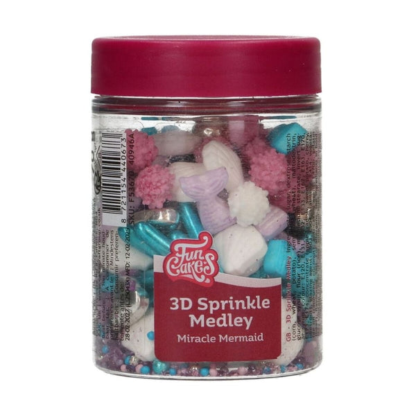 FunCakes Miracle Mermaid 3D Sprinkle Medley 70g