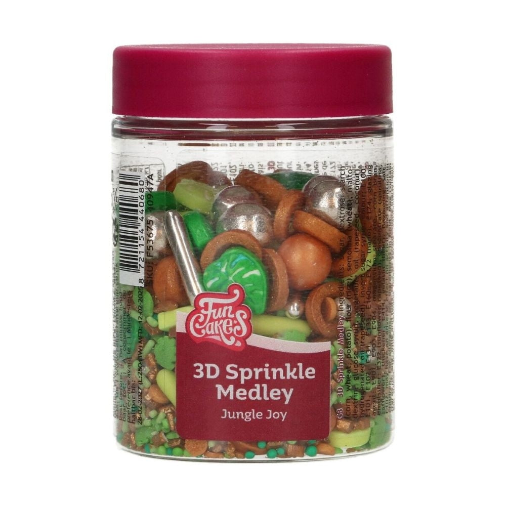 FunCakes Jungle Joy 3D Sprinkle Medley 70g