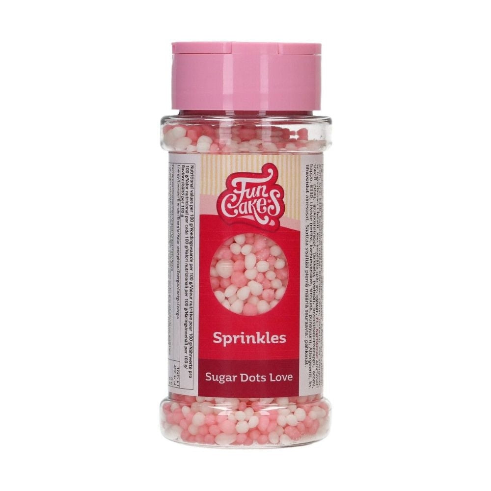 FunCakes Sugar Dots Love Sprinkles 80g