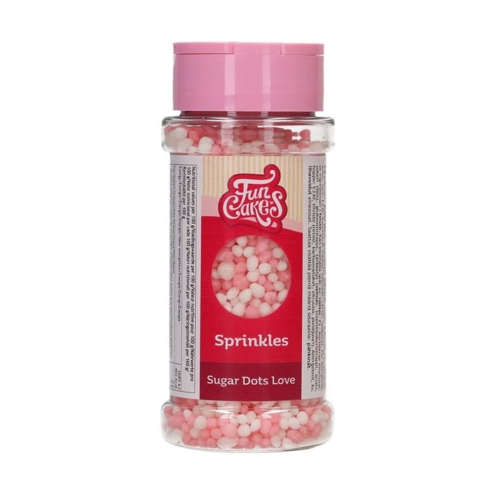 FunCakes Sugar Dots Love Sprinkles 80g