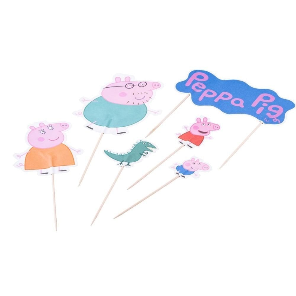Dr. Oetker Peppa Pig & Family Cake Toppers Pack Of 12