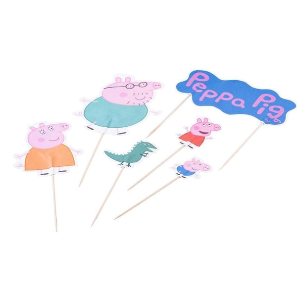 Dr. Oetker Peppa Pig & Family Cake Toppers Pack Of 12