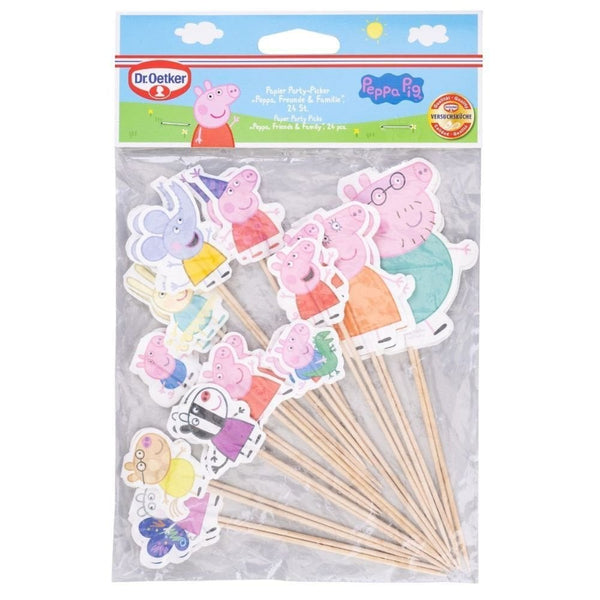 Dr. Oetker Peppa Pig & Friends Cupcake Toppers Pack Of 24