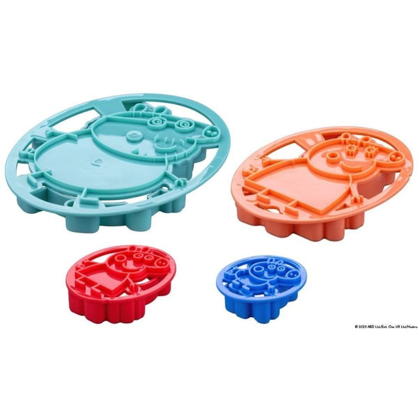 Dr. Oetker Peppa Pig & Family Embossing Cookie Cutter Set Of 4