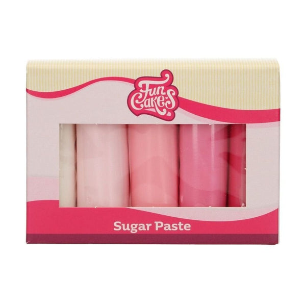 FunCakes Pink Colour Palette Sugarpaste Multipack 5 x 100g