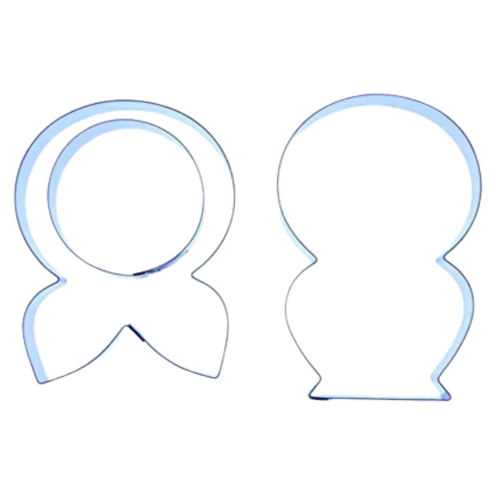Valley Cutter Company Set Of 3 Babushka Stainless Steel Icing Cutters