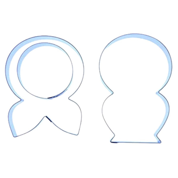 Valley Cutter Company Set Of 3 Babushka Stainless Steel Icing Cutters
