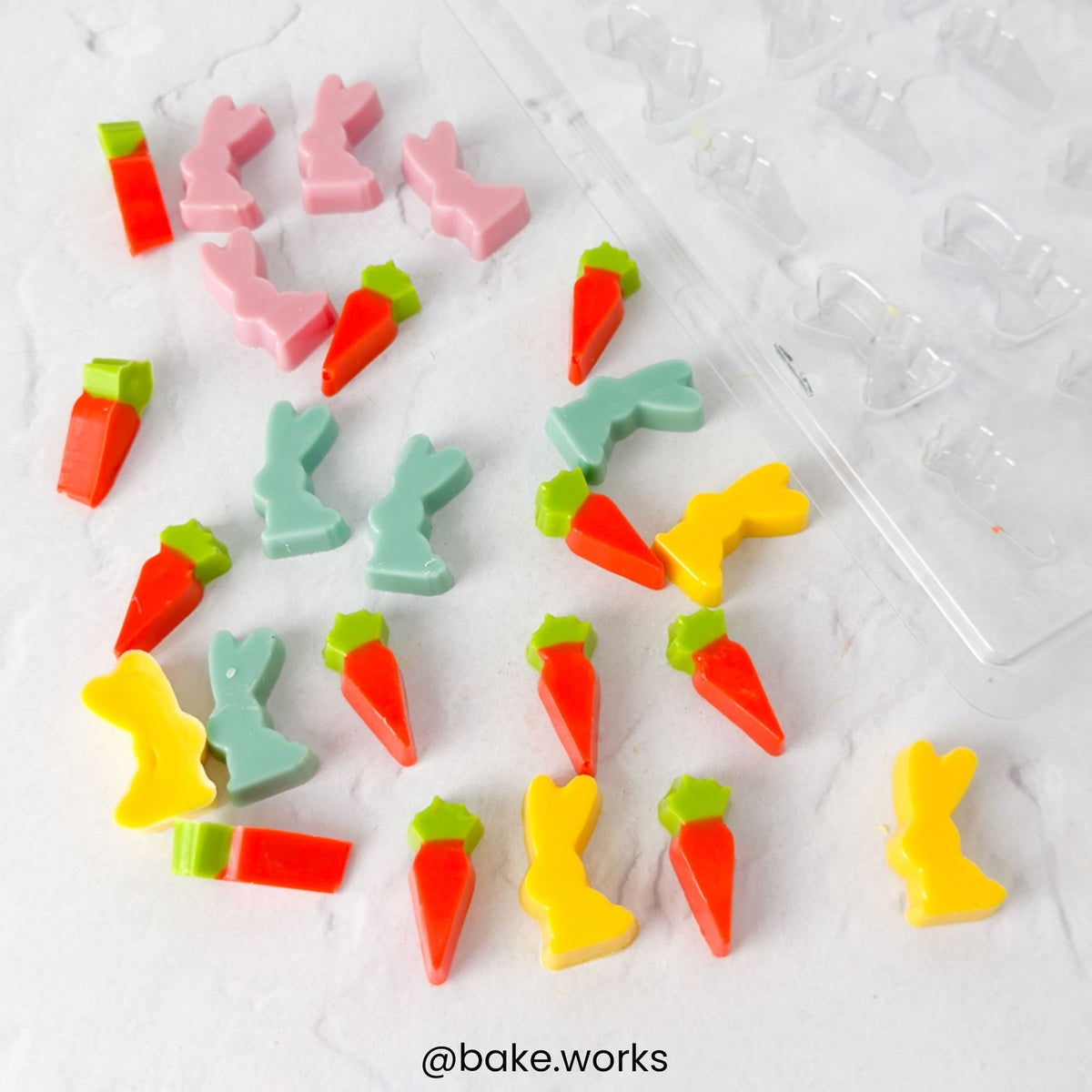 Wilton Rabbit And Carrot 24 Cavity Chocolate Mould
